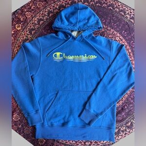 Champion Blue Sweatshirt with Classic Logo
